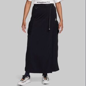 New Nike ACG Snowgrass UV Skirt Black Women's Size Small FV7321-010